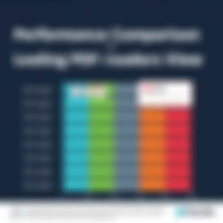 Comparison chart of PDF reader performance