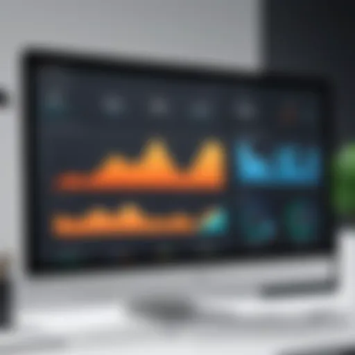 An analytical dashboard showcasing LMS analytics