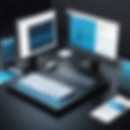 A visual representation of Trax software features
