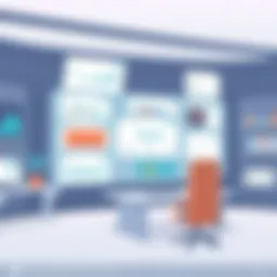 A digital interface showcasing various deal room features