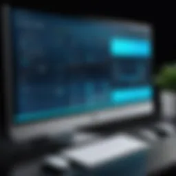 A modern desktop support ticketing interface showcasing various functionalities.