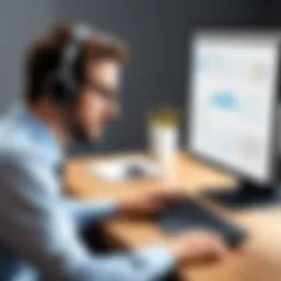 Illustration depicting authoritative analysis in B2B software reviews
