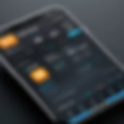 User interface of Hotschedules app showcasing scheduling features