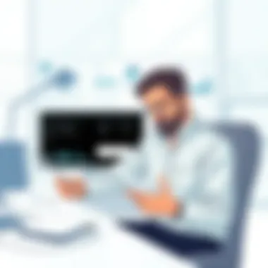 Client Reviewing Legal Findings A satisfied client reviewing legal findings