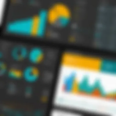 Visual representation of Power BI dashboard