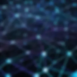 Visual representation of a complex network layout