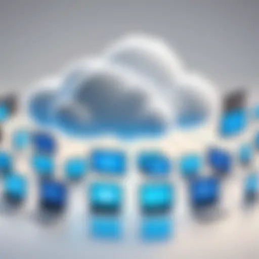 An abstract representation of cloud computing architecture