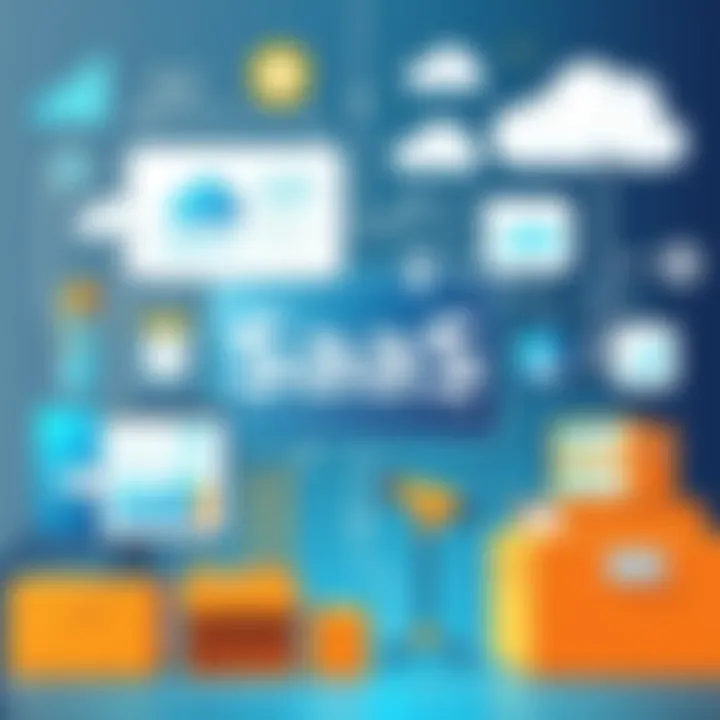 Illustration of SaaS benefits for modern businesses