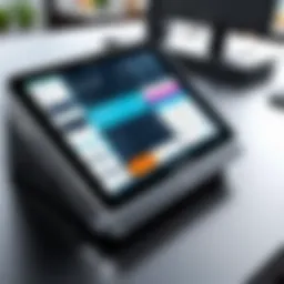 An innovative EPOS system interface showcasing advanced features for B2B transactions