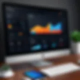 CRM dashboard showcasing real estate metrics