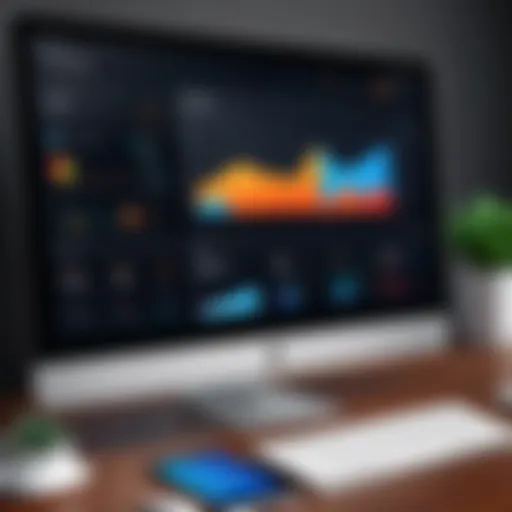 CRM dashboard showcasing real estate metrics
