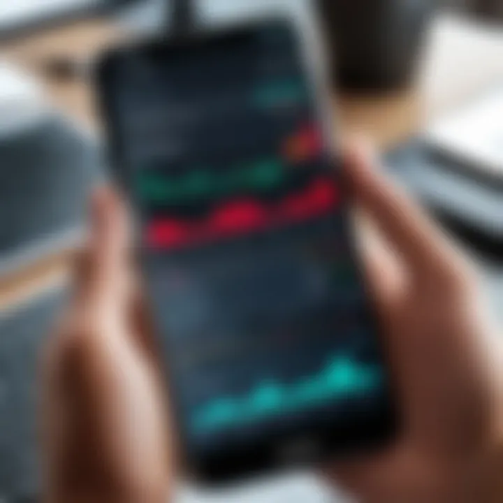 Mobile view of Vantage Trading Software for on-the-go trading