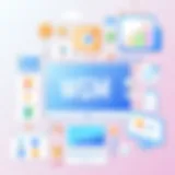 Visual representation of various web CMS platforms